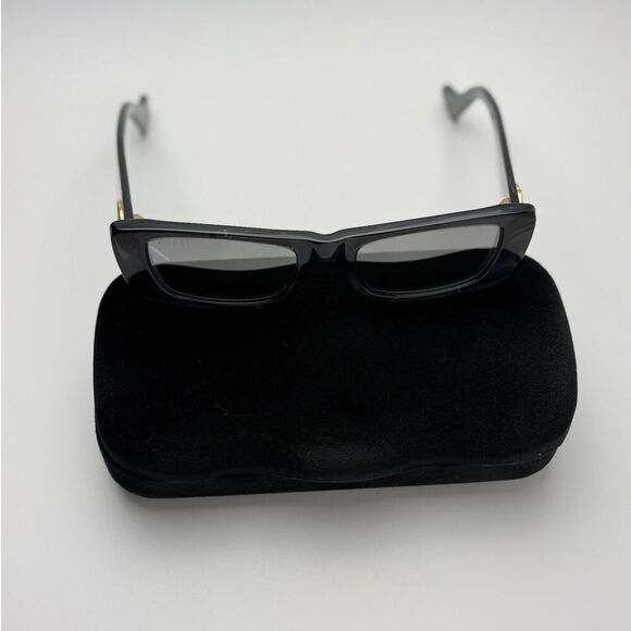 NEW Gucci Sunglasses GG0516S 013 Black Havana / Silver Mirror Women